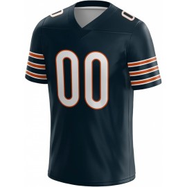 Customized Football Jersey - Personalized Team Name & Number, V-Neck Sportswear, Lightweight Summer Football Shirt with Bold Print, Casual or Team Uniform for Sports & Casual Wear