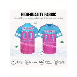 Female football fans who customize large-sized Women's football jerseys, personalized football jerseys with team names and numbers, and customized football uniforms as gifts