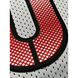 Women'S Plus Size Customizable Football Jersey - Personalized Name & Number, Soft Durable Fabric, V-Neck Short Sleeve, Red & White Striped Design for Sports & Casual Wear, Football Jersey, Lifestyle Apparel, Sporty Aesthetic, Comfortable Fit