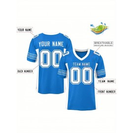 Custom Mesh Football Jersey - Personalized Practice Jerseys for Women, Stitched and Printed Name& Number, Lightweight& Breathable for Training and Games