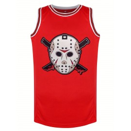 Men'S #13 Embroidered Basketball Jersey - Breathable Polyester, Machine Washable, Round Neck - Perfect for Sports & Outdoor Activities