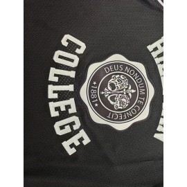 Black Basketball Jersey, Polyester, Round Neck, Available in Sizes S to 3XL.