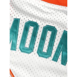 Stitched #33 Men's Basketball Jersey, Breathable Sleeveless Embroidered Uniform Shirt, Polyester, Green & White, Loose Fit, Perfect for Sports, Outdoor Activities, and Casual Wear