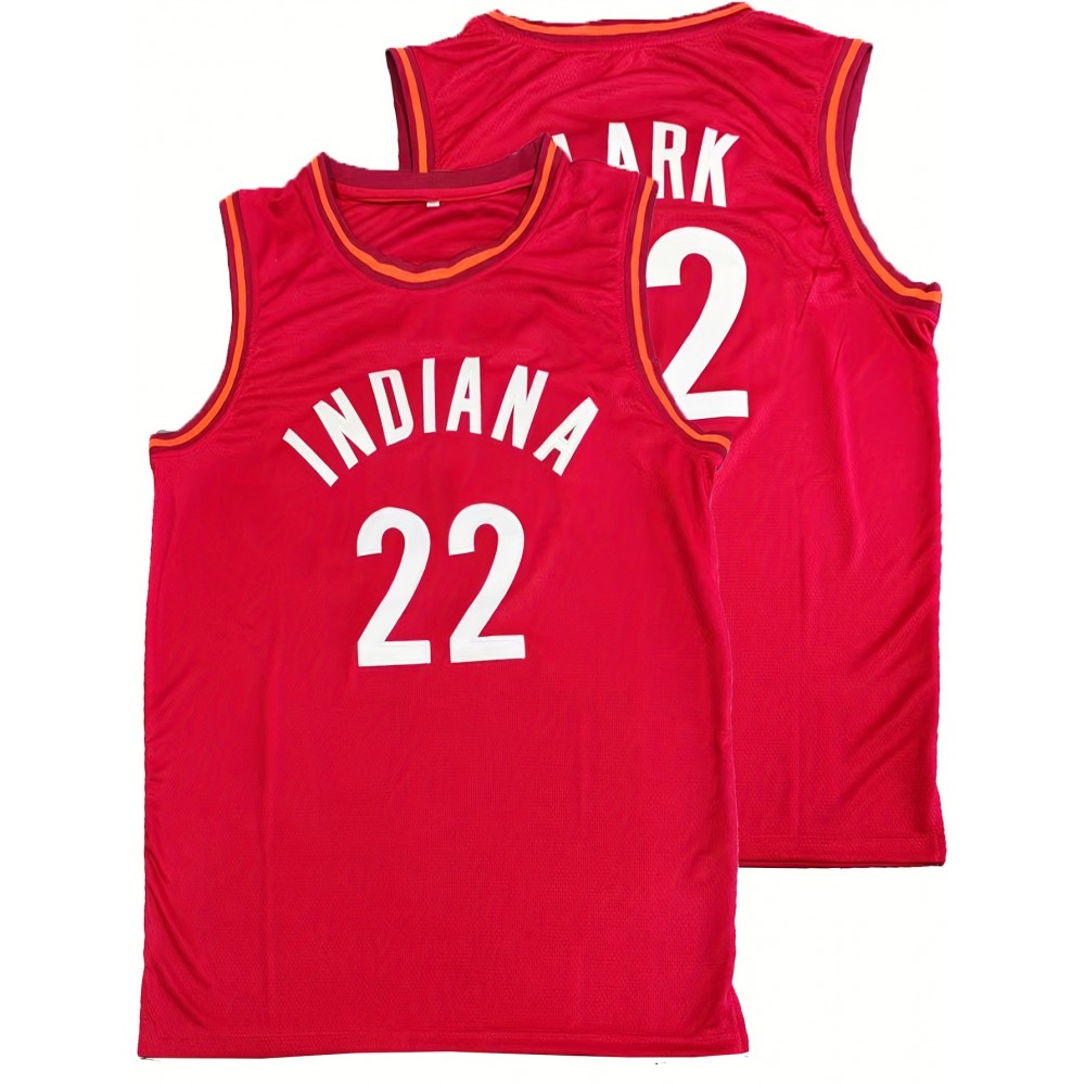 Stitched #22 Red Basketball Jersey, Breathable, Sleeveless, Embroidered Uniform Shirt For Men, Perfect For Sports & Outdoor Activities