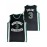 1pc Men'S #3 Montrose Christian Basketball Jersey - Embroidered Name & Number, V-Neck, Slight Stretch Polyester, Sports & Party Wear, Loose Fit, Four Seasons, Adult - Black