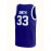 Men's #33 Blue Basketball Jeresys Stitched Name And Number S-3XL