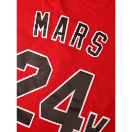Men's#24K Red Baseball Jeresys Stitched Name And Number