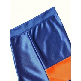 Men's #7 Blue American Football Jersey, 100% Polyester V-Neck Sports Sweatshirt with Letter and Number, Loose Fit Knit Fabric for Party, Team Sports, Four Seasons, Football Gear