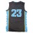 #23 Black Basketball Jersey, Polyester, Available In Sizes S To 3XL.