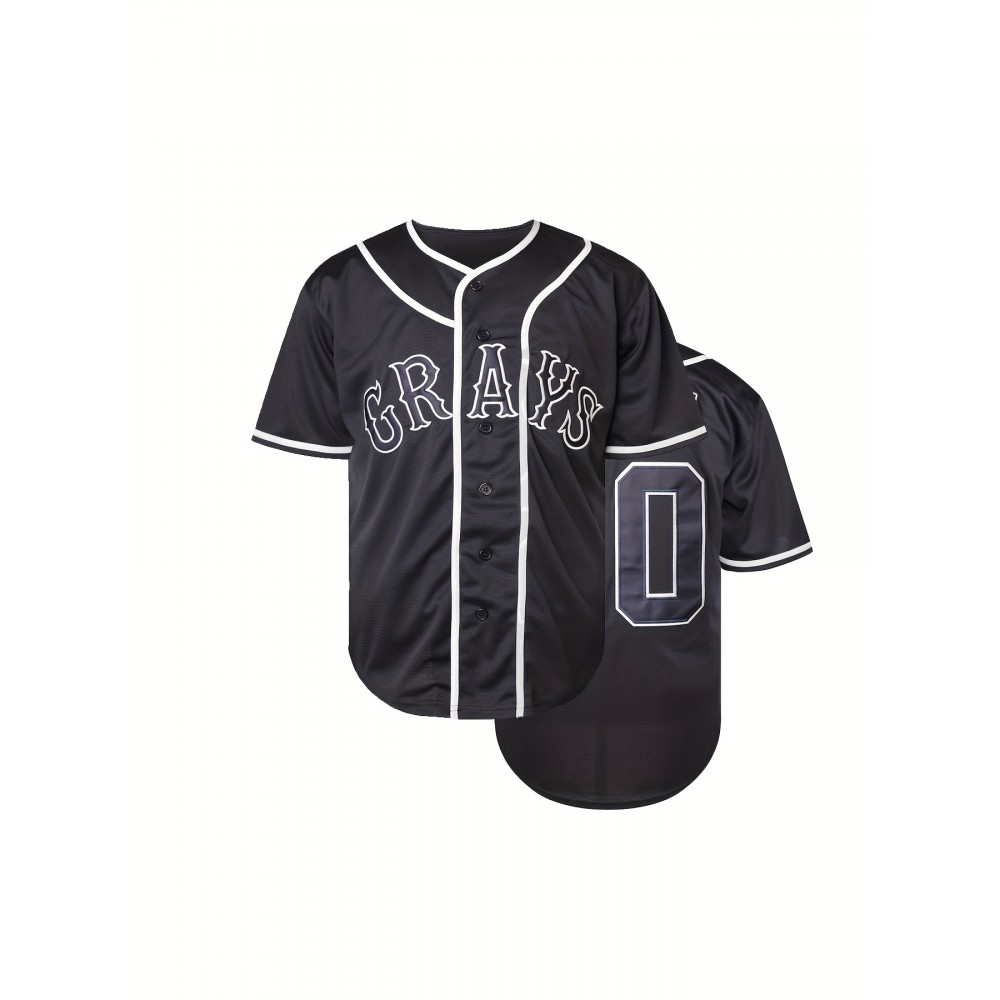 Men'S Navy Blue Baseball Jersey #20, Polyester V-Neck Sports Jersey, Slight Stretch Knit Fabric, Loose Fit, with Embroidered Name & Number, for Casual & Training Wear, Four Seasons