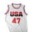 Men'S #47 White Basketball Jeresys Stitched Name And Number S-3XL