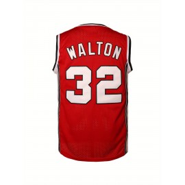Men's #32 Red Basketball Jeresys Stitched Name And Number S-3XL