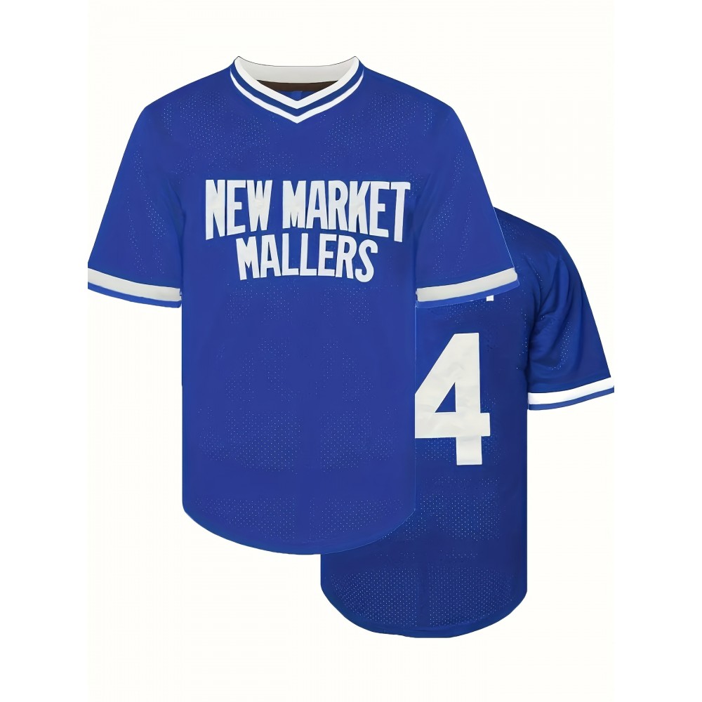 Men's#14 Blue BBaseball Jeresys Stitched Name And Number