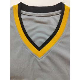 Men's#21 Grey Baseball Jeresys Stitched Name And Number