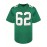 1pc Men'S Green American Football Jersey - Polyester Sports Sweatshirt with Embroidered Letter and Number, V-Neck, Loose Fit, Slight Stretch Knit Fabric for Team Sports, Parties, and Casual Wear
