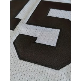 Men's #45 Boobie Miles American Football Jersey, Vintage White Rugby Embroidered Stitched Letters And Numbers V-Neck Sweatshirt