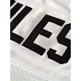 Men's #45 Boobie Miles American Football Jersey, Vintage White Rugby Embroidered Stitched Letters And Numbers V-Neck Sweatshirt