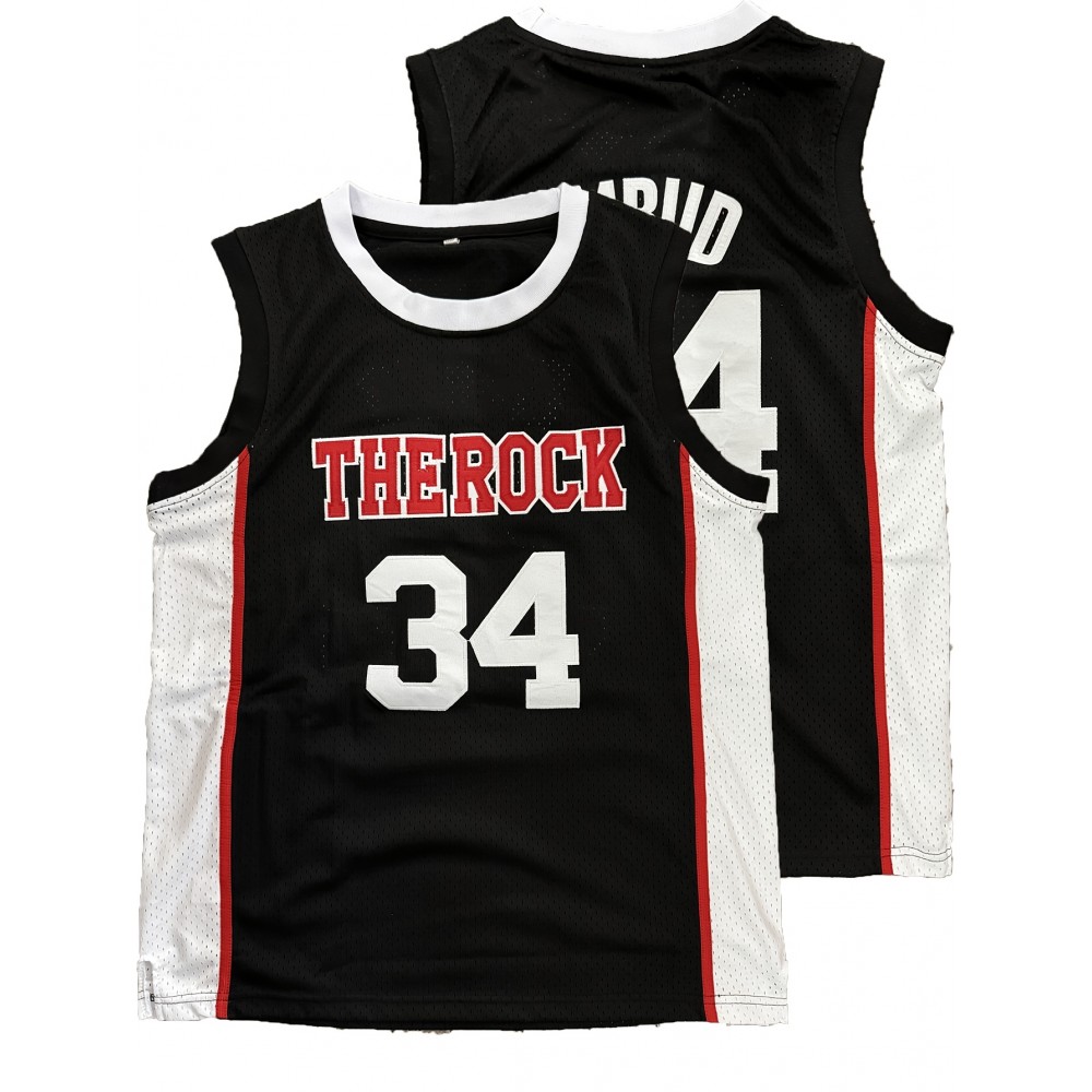 1pc Men'S Breathable Polyester Basketball Jersey, V-Neck Sleeveless Sports Top with Embroidered #34, Loose Fit Knit Fabric for Team Sports, Outdoor Activities, Parties & Casual Wear - Four Seasons