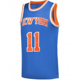 Stitched 11 #newYBlue Basketball Jersey, Breathable, Sleeveless, Embroidered Uniform Shirt for Men, Perfect for Sports & Outdoor Activities, Best for Christmas