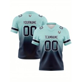 Customizable Women'S Football Jersey - Personalized Name, Number & Logo, Comfort Fit for Sports, Training & Casual Wear, Summer V-Neck T-Shirt with Bold Yellow & Red Design, Football Jersey, Nonelastic Fabric