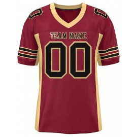 Custom Mesh Football Jersey - Personalized Practice Jerseys for Women, Stitched and Printed Name& Number, Lightweight& Breathable for Training and Games